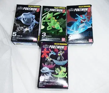 SHODO 포켓몬 5 [보만다 하가네르 슈카인 + 확장] 4종 세트