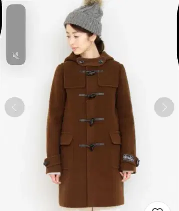 United arrows 더플 코트 브라운 갈색 B&Y