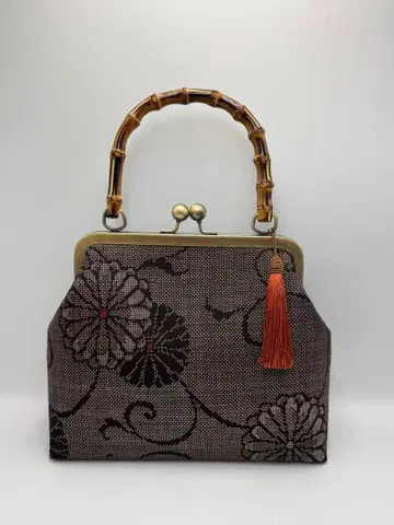 [ 핸드메이드 ] 오시마 명주 기모노 리메이크 핸드 백 #484