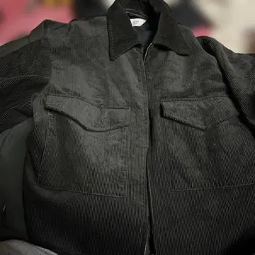 WYM 블랙 코듀로이 자켓 S