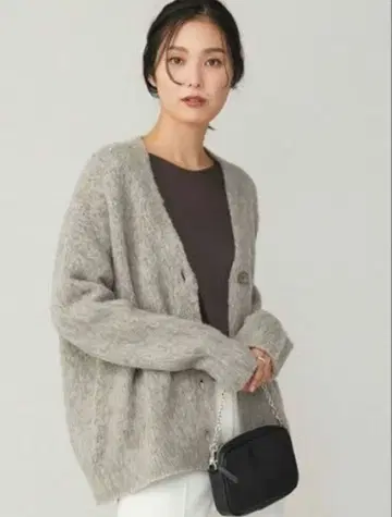 온워드 카시야마 ICB 알파카 가디건