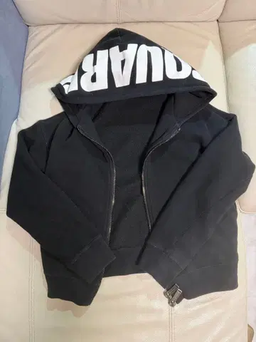 DSQUARED2 후드 부착 지퍼 후드티