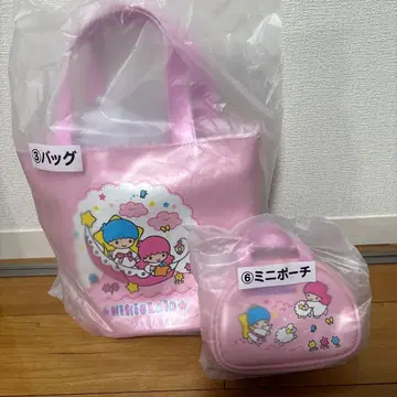 키키라라 당첨 복권 제일복권 백 리틀트윈스타와 미니 파우치 세트