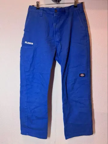 X-LARGE x DICKIES 더블니 워크 팬츠 블루 32