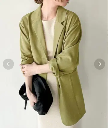 셀렉 모카 올리브 그린 테일러드 자켓 S