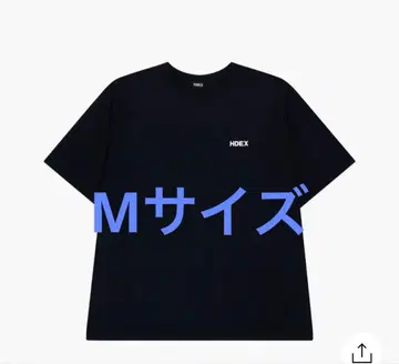 HDEX 블랙 오버 사이즈 T셔츠