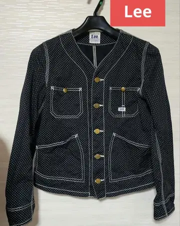 Lee 리 도트 도트 무늬 커버올 자켓 코튼 데님 ONE