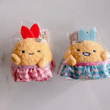 새상품 새우튀김 꼬리 꿈속의 봉제 인형 스미코구라시 전갱이 튀김 꼬리