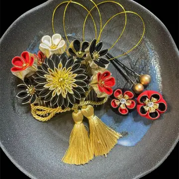 츠마미자이쿠 머리 장식 결혼식 혼례 신부 성인식 졸업식 시치고산