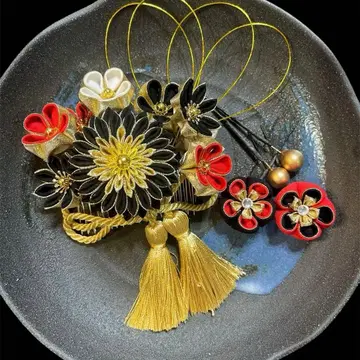 츠마미자이쿠 머리 장식 결혼식 혼례 신부 성인식 졸업식 시치고산