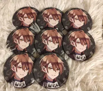 컬러풀 피치 카라피치 유리 캔 배지