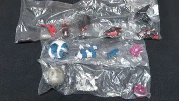 R-TYPE 1/180 차원 전투기 컬렉션 가챠 3종