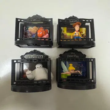 디즈니 가챠가챠 무비 컬렉션 4개 세트