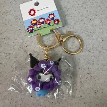 새상품 미야쿠미야쿠  입체 마스코트 컬러 키링 쿠로미 만박