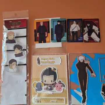 주술회전 사멸회유 아크릴 스탠드, 머리끈, 클리어 카드 세트