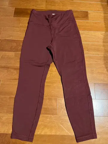 버건디 슬림핏 레깅스 L/G