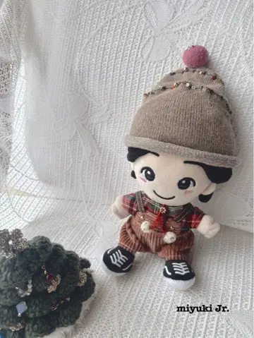 치비 누이 의류 트리 니트 모자 세트 A