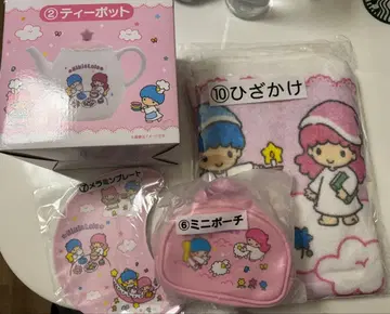 키키라라 복권 미니 파우치 멜라닌 플레이트 산리오 무릎 담요 찻주전자