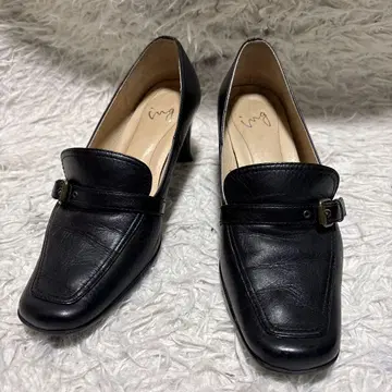 ing 천연 가죽 펌프스 23cm 블랙 일본제 포멀