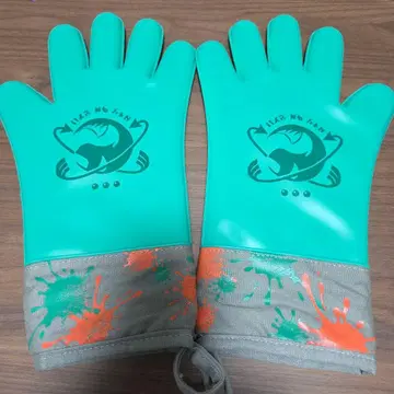 미사용품 [스프라툰 3] 실리콘 미튼 연어런 냄비 집게