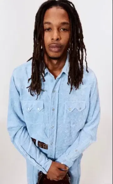 MASU ELEPHANT WESTERN SHIRT ( SAX )