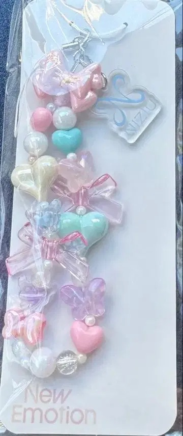 새상품 NiziU New Emotion 비즈 키링 cute