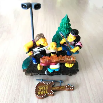 [ 레어 ] 심슨 호머 지미 헨 락 밴드 피규어