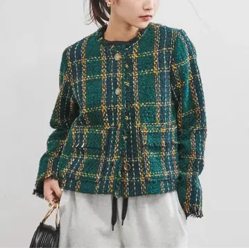 [ 새상품, 미사용, 택 포함 ] 코엔 트위드 자켓 M 사이즈