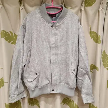 ETELIO 올 패턴 트위드 릴랙싱 MA-1 M 사이즈