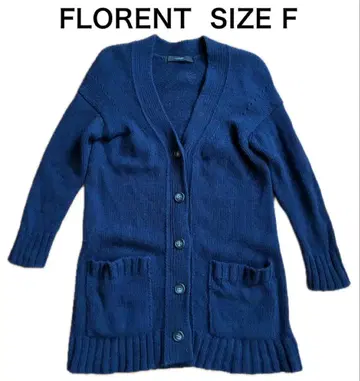 FLORENT 플로렌트 롱 가디건 니트 네이비 사이즈 F