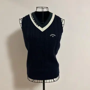 Callaway 캘러웨이 네이비 V넥 베스트 여성용 S