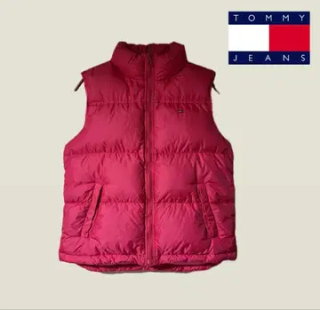 레어 Tommy Jeans 다운 베스트 2000년산 아카이브 핑크 S