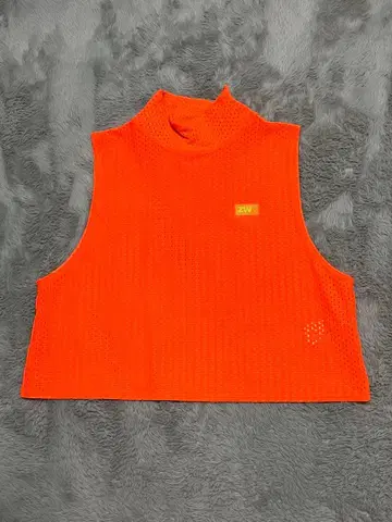 줌바 ZUMBA 정품 메쉬 탱크탑 S 사이즈 오렌지 주황색