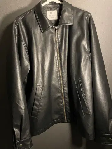 페이크 레더 자켓