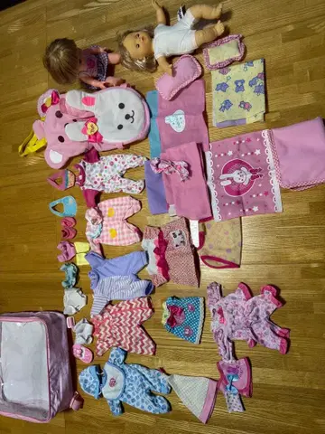 멜짱 골드 컬러 머리 인형 본체 인형과 의류 세트