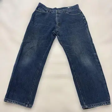 BIGJOHN 다크 블루 와이드 레그 데님 34