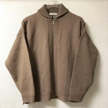 BEAUTY&YOUTH 울 건지 니트 지퍼 자켓