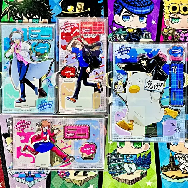 은혼 삼젯 지각 아크릴스탠드 긴파치 긴토키 카구라 오키타 카츠라 즈라