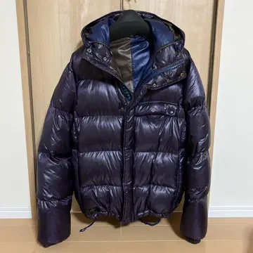 폴스미스 Paul Smith 후드 부착 퍼플 다운 자켓