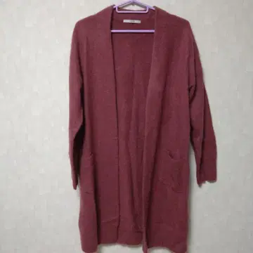 SEASON 로즈색 롱 가디건 38