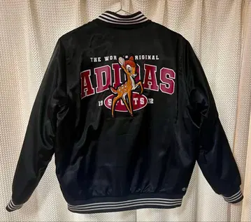 adidas 디즈니 바시티 자켓 블랙 밤비