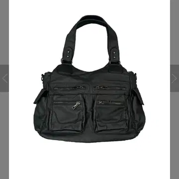 Chikashitsu + leather shoulder bag