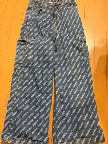 ZUMBA 로고 프린트 카고 팬츠 XS