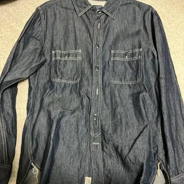 데님 셔츠 L 사이즈 면 85%