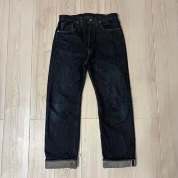 tcb jeans 40s 대전 데님 자켓 셋업 빨간색 탭