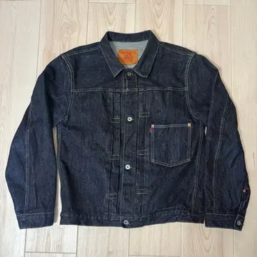 tcb jeans 40s 대전 데님 자켓 셋업 빨간색 탭