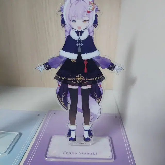 스텔라이브 한복 아크릴 스탠드 텐코 시부키
