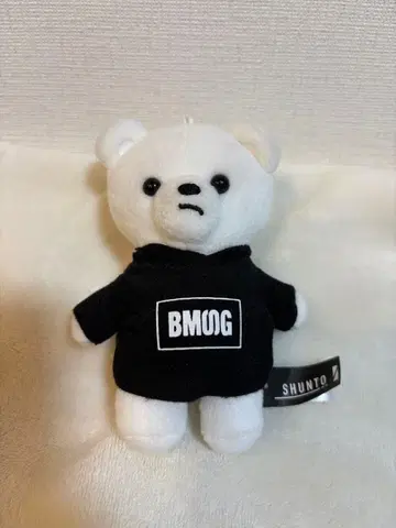 BMOG 로고 포함 화이트 곰 봉제 인형