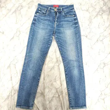 REDCARD 하이라이즈 슬림 테이퍼트 청바지 데님 M