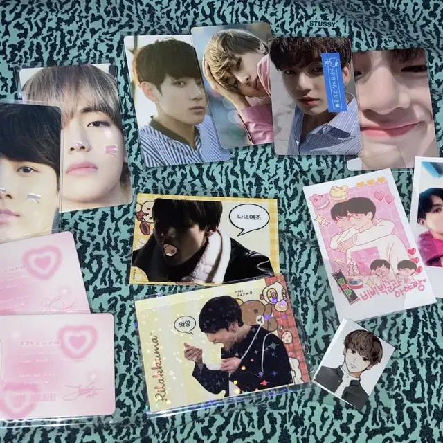 정국 태형 국뷔 굿즈 일괄 포카